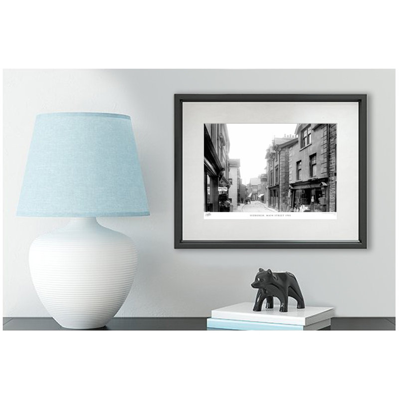 Sedbergh, Main Street 1901 - Single Picture Frame Print, 40cm H x 50cm W x 2.3cm D