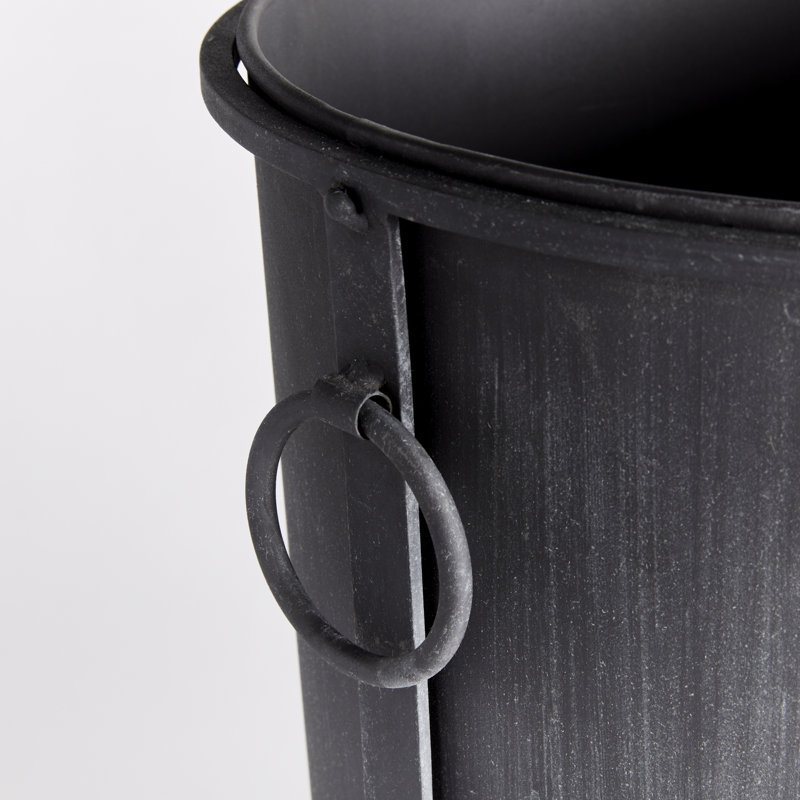 Jardinière d'extérieur en zinc Vae European, H 20,50 po x l 15,50 po x P 15,50 po