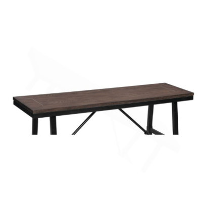 Banc en chêne Mariatu et finition noire