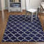 Tapis bleu marine / ivoire Scottsville-1585129839