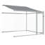Cage pour chien en acier galvanisé gris 39,4 x 6,6 x 6,6 pi Vidaxl