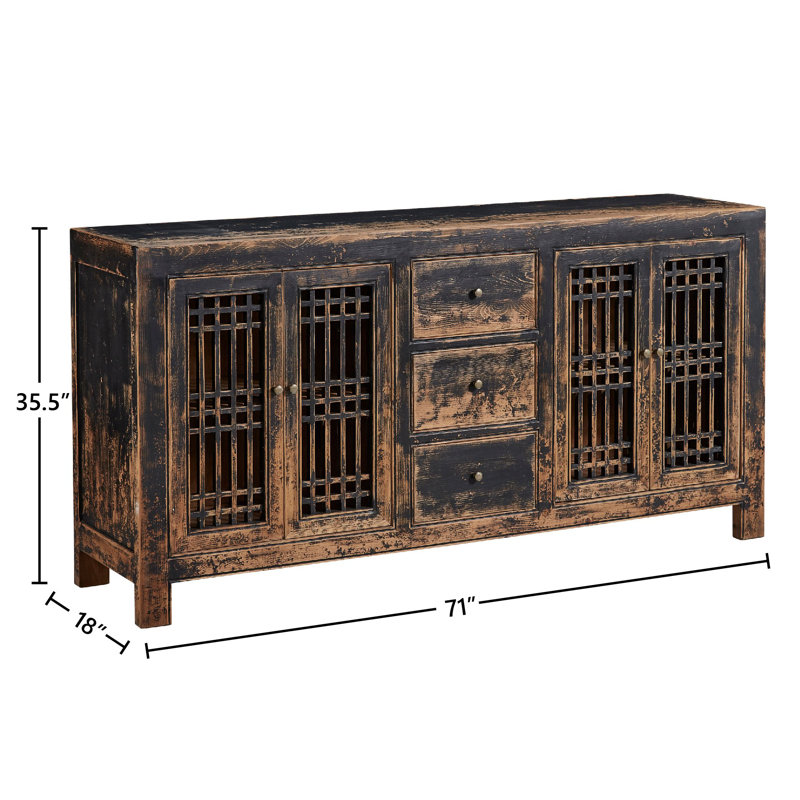 Norris 71'' W Solid Wood Sideboard