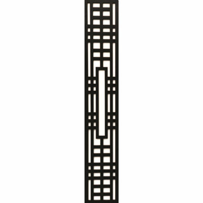 Écran d'intimité décoratif en PVC 1 pi x 6 pi Narrow Sea