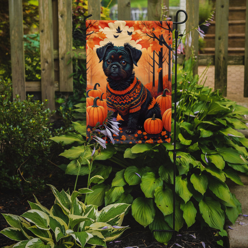 Drapeau de jardin double en polyester H 15,5 po x l 11,25 po