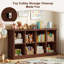 Bibliothèque de rangement à 8 cubes (54 po L)-1263391377