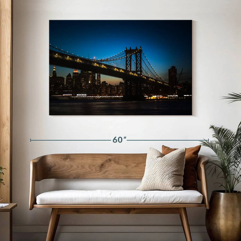 Lilie romantique Manhattan Bridge, H 32 po x l 48 po