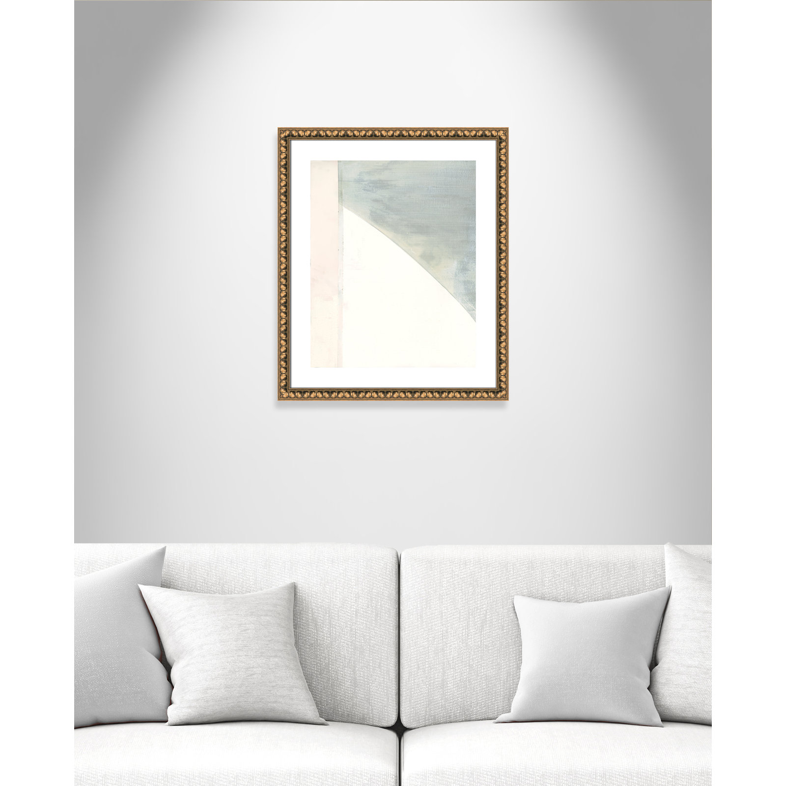 In Neutral I - Painting Print, Gold Bead Framed Paper, 25.5" H x 21.5" W x 1.13" D