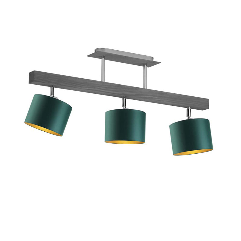 Fionn 3 - Light Kitchen Island Pendant, Grey, Green