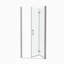 Porte de douche pivotante universelle à ajustement de 1 3/8 po avec finition en verre trempé de 1/4 po