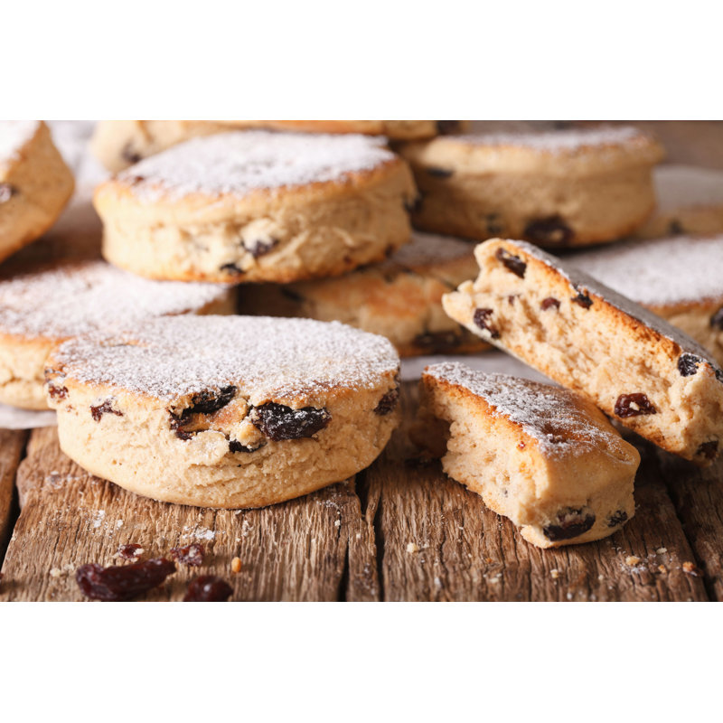 Dietta British Biscuits: Welsh Cakes par Alleko - photographie sur toile tendue, H 8 po x l 12 po