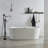 Oil Rubbed Standing Bathtub Faucet Freestanding Tub Filler High Pressure Single Handle Bathtub Filler Floor Mounted-114848296