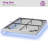King Floating Bed Frame With LED Lights, Modern Fluted Floating Platform Bed With Heavy Duty Metal Slats, No Headboard-2114136078-2114136072