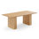 Chelsea Natural Oak Wood 79 Inch Rectangular Dining Table
