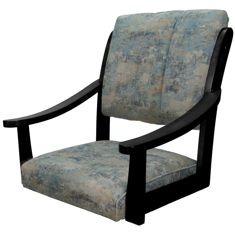 Bar Height 30" Solid Wood Swivel Bar Stool, Noir