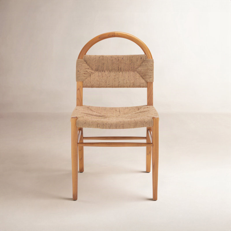 Kashmir Solid Wood Side Chair, Brown