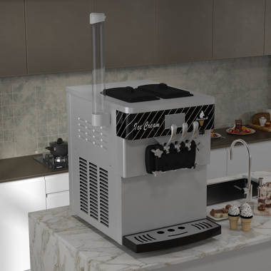 XPW Countertop Soft Serve Ice Cream Machine 1000w Commercial Ice