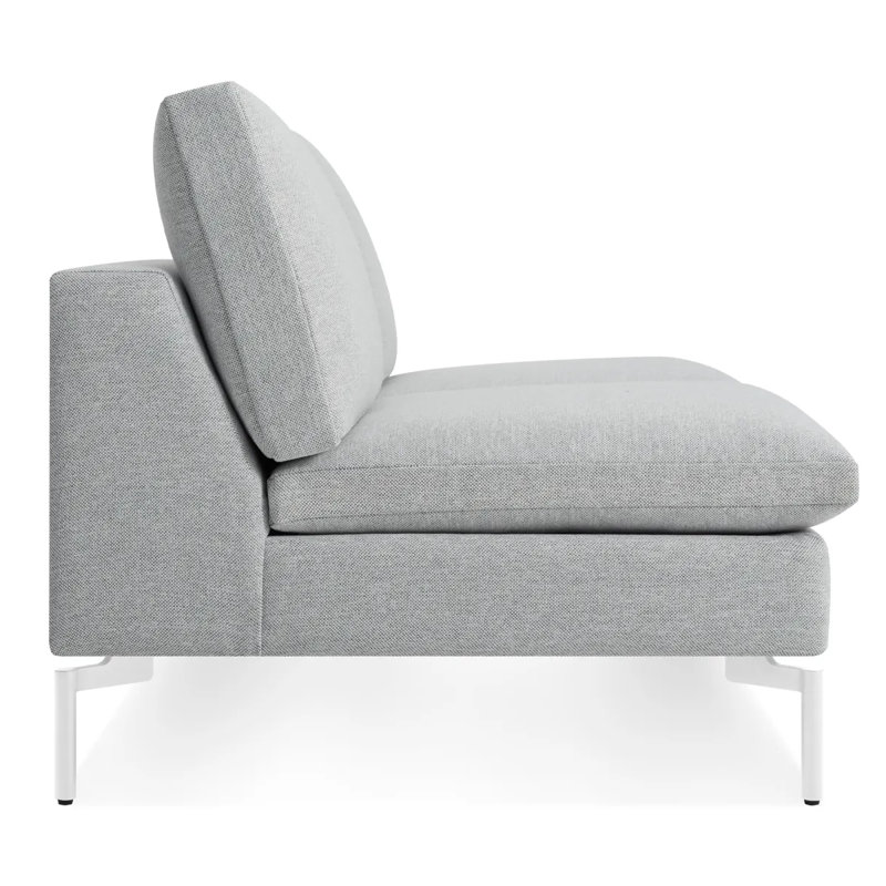 New Standard Loveseat, Maharam Meld in Panda Polyester Blend, Black
