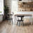 Black Solid Wood Dining Arm Chairs With Curved Back
