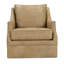 Fauteuil oscillant pivotant en cuir Butara
