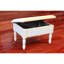Repose-pieds avec housse de rangement, blanc