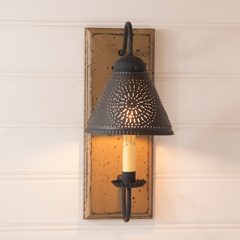 Westin Wood Candle Wall Light, Pearwood
