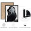 Reproduction d'art encadrée abstraite pour décoration intérieure moderne - 11 po x 14 po-116561531-116561496