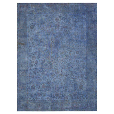 Beyzanur One-of-a-Kind Hand Knotted Rug - Navy 9x12