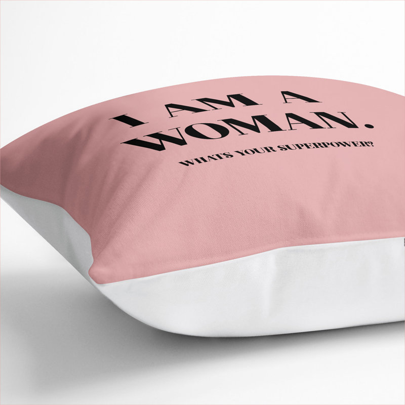 Square Cushion, 55cm H x 55cm W x 20cm D, White