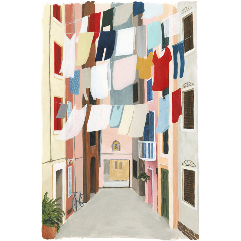 Laundry Day II by Grace Popp - Wrapped Canvas Painting, 122cm H x 81cm W