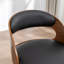 Tabouret de bar et de comptoir pivotant en cuir végétalien Drees-121119404-121119406