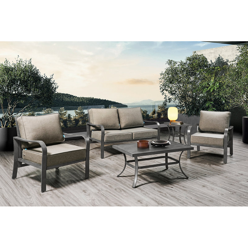 Outdoor 6'' Seat / Back Cushion, Khaki