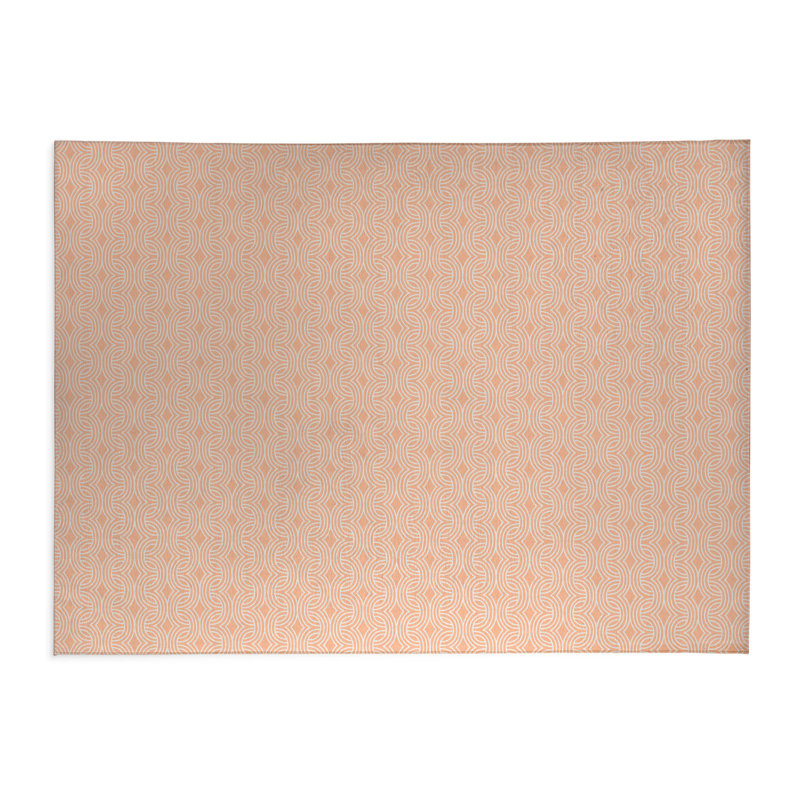 Child Lock Kids Play Mat, Peach/Orange, Rectangle 2' x 3'