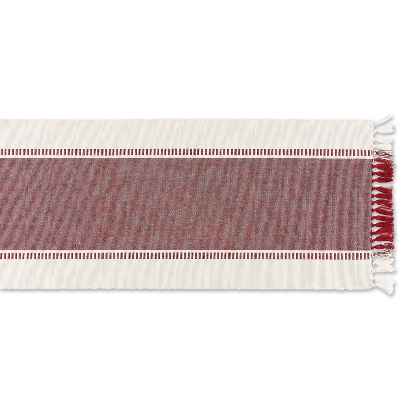 Chemin de table Kizer, 72 po x 13 po, Bois rouge