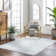 Demetra Light Silver Machine Washable Area Rug