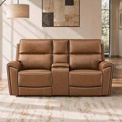 75.59'' 2-Seat Dual-Motor Power Reclining Sofa With Console, Wall Hugger Design And Power