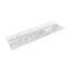 Lavabos doubles à comptoir en quartz 72 po x l 22 po avec dosseret - pour remplacement de meuble-lavabo, sans armoire