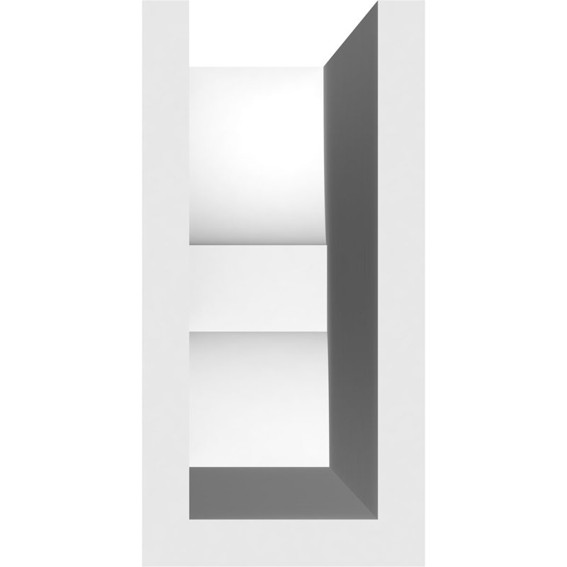3"W x 6"H x 36"L Standard Ridgewood Architectural Grade PVC Rafter Tail, 6"H x 3"W x 36"D