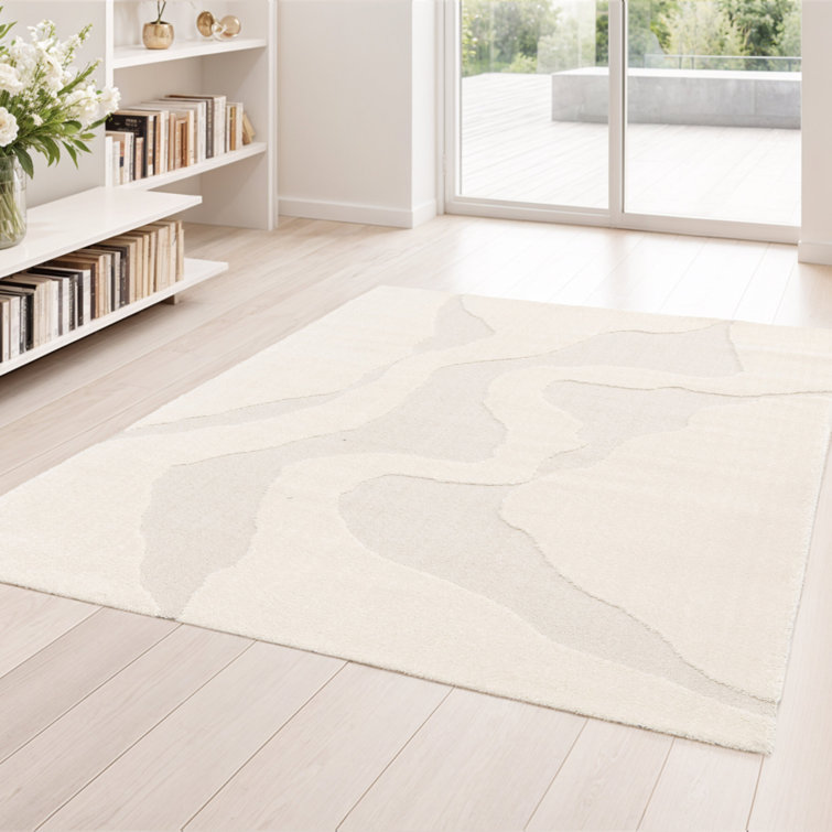 Machine Woven Rug, Polypropylene Plastic; polyester ,Abstract Pattern