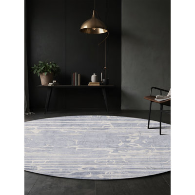 Tapis bleu lavable à la machine