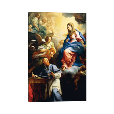 Virgin with Child Appearing to St. Francis De Sales, 1691 1 Piece Wrapped Canvas Painting