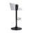 Adjustable Black Wood Bar Stool