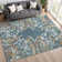 Machine Washable Indoor/Outdoor Bourkelands ACN2334 Floral Rug