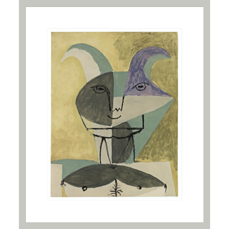 Buste de Faune de Faunes et Flore par Pablo Picasso, impression giclée encadrée, 21.24" H x 17.75" W