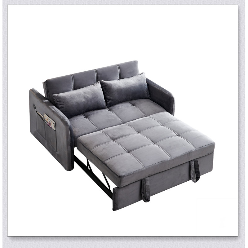 Structure de base solide en velours Twins, Gris