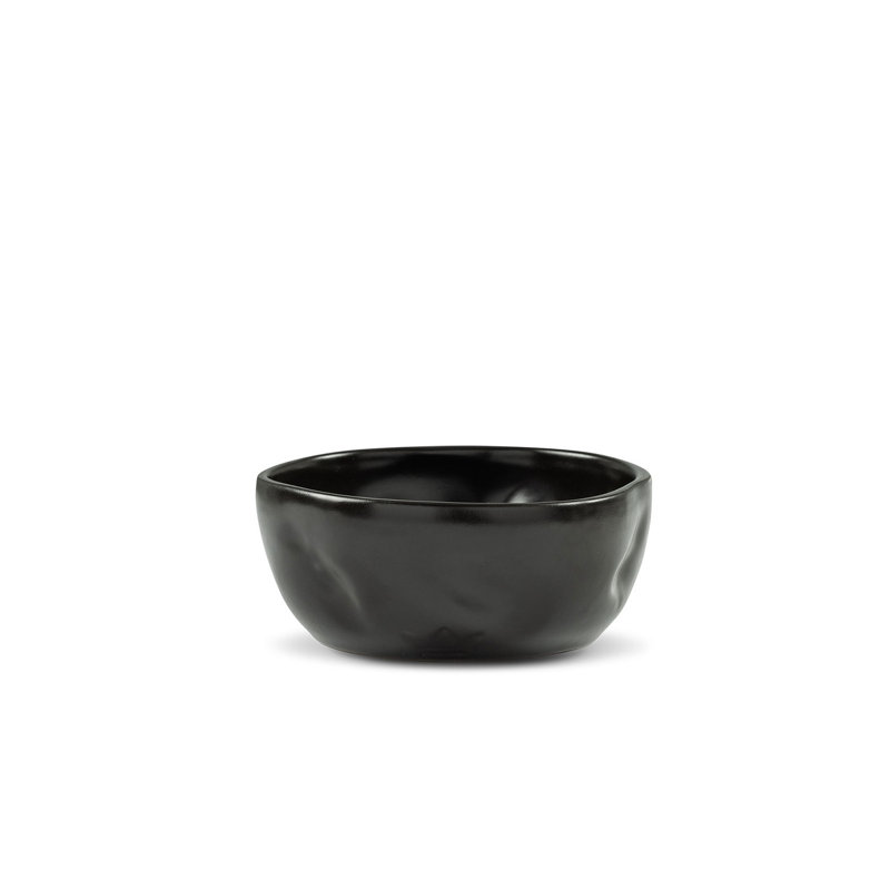 Bol décoratif en céramique Mattie, L 6 po x P 6 po, Noir