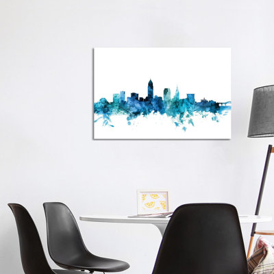 Cleveland, Ohio Skyline by Michael Tompsett - Wrapped Canvas Gallery-Wrapped Canvas Giclée