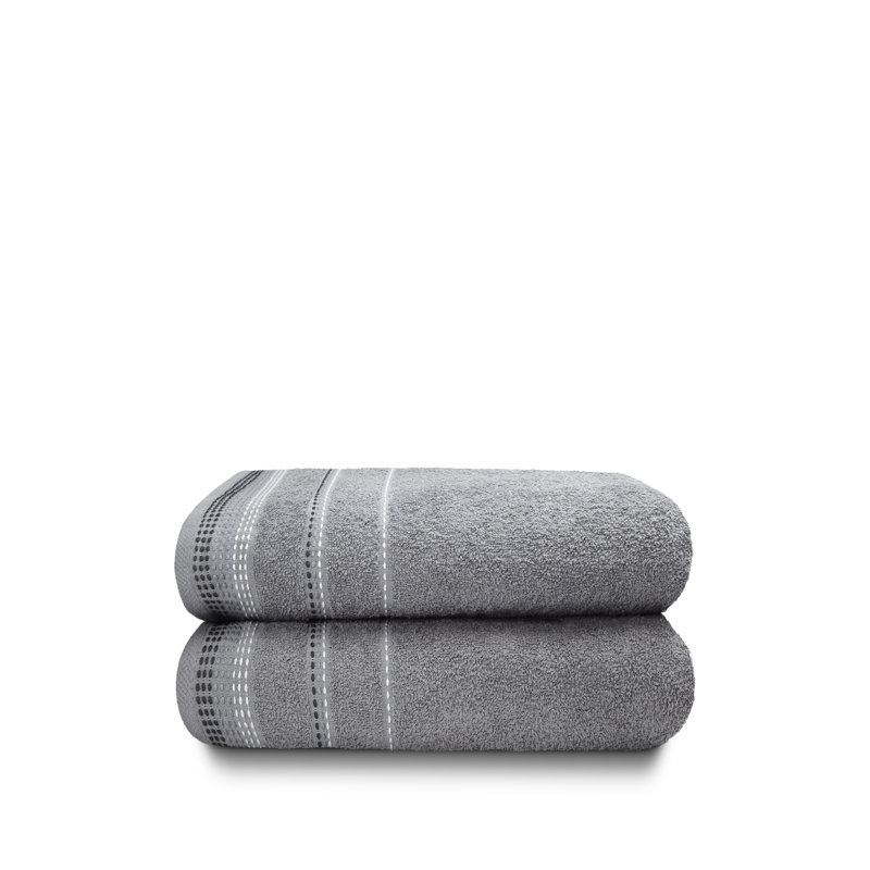 Asaun Midweight Bath Sheet, Silver
