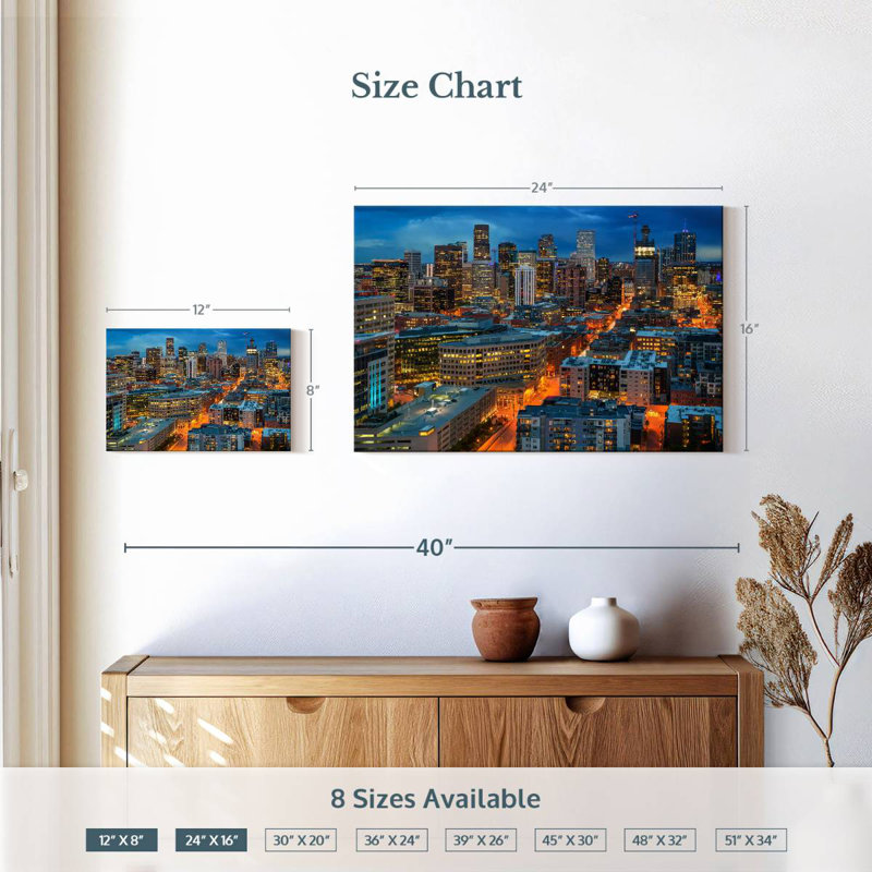Kavia Denver Blue Hour, H 16 po x l 24 po