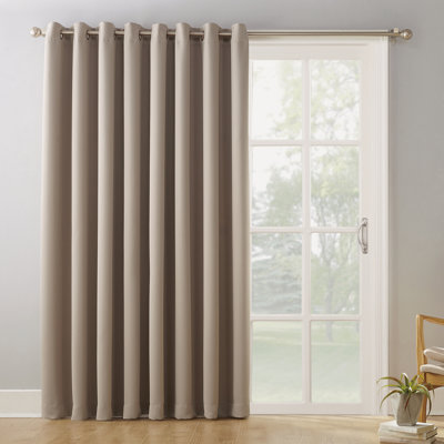Panneau de rideau occultant thermique à œillets Wayfair Basics® pour porte-fenêtre coulissante