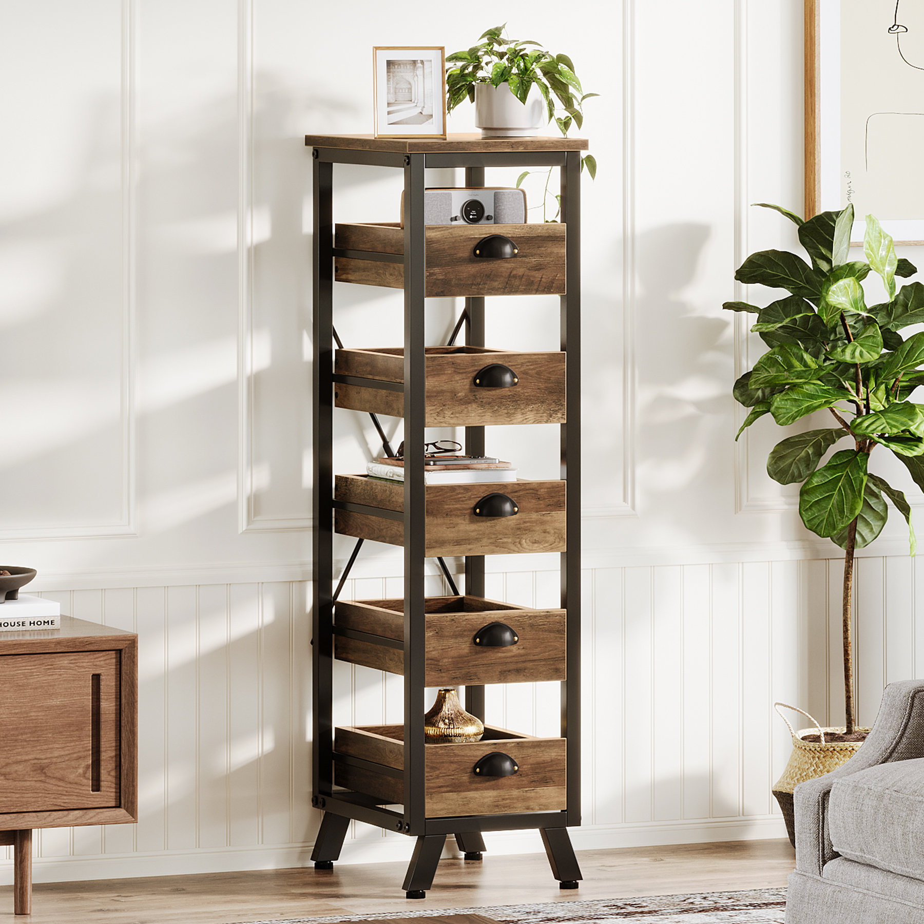 Cube Vertical Storage Organizer Better Homes Gardens 5-Cube